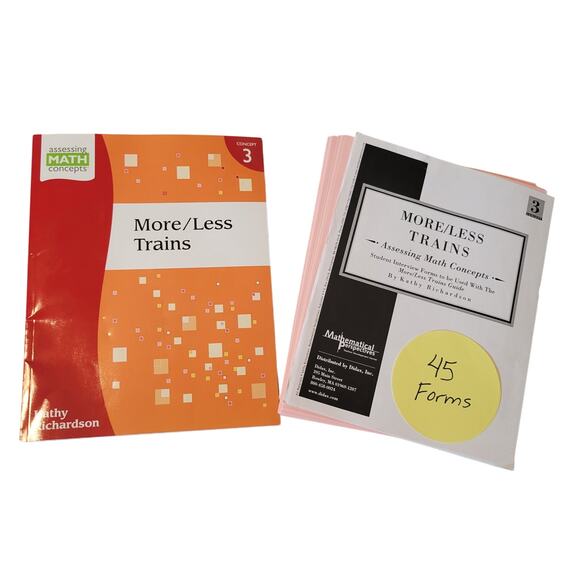 More Less Trains Book 3 Kathy Richardson 45 Student Forms Assessing Math Concept - Picture 10 of 10